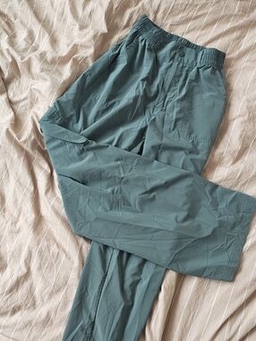Elastic Waist Outdoor Pants in Teal